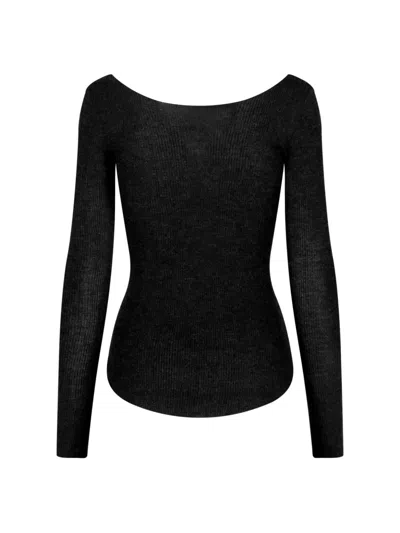 Isabel Marant Cashmere And Silk Blend Sweater In Black