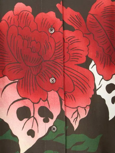 Our Legacy Floral Print Long Sleeve Casual Top In Multi