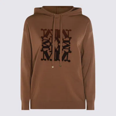 Max Mara Hooded Sweater Clothing In Brown