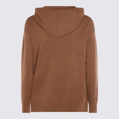 Max Mara Hooded Sweater Clothing In Brown