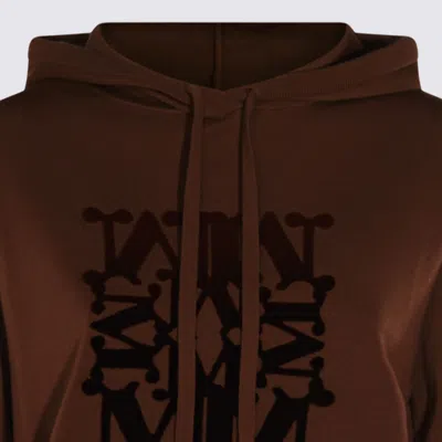 Max Mara Hooded Sweater Clothing In Brown