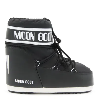 Moon Boot Black Icon Short Snow Boots In Black