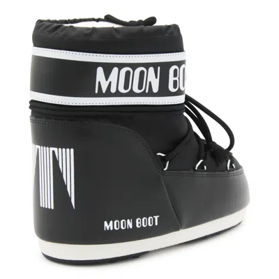 Moon Boot Black Icon Short Snow Boots In Black