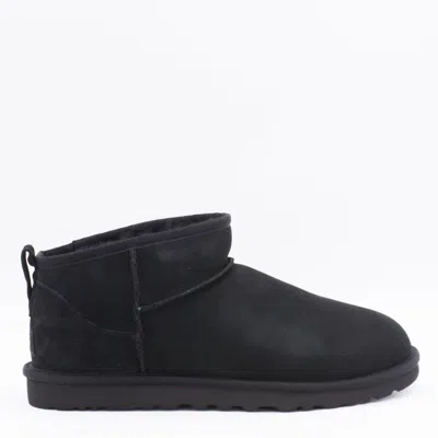 Ugg Classic Ultra Mini Ankle Boots In Black