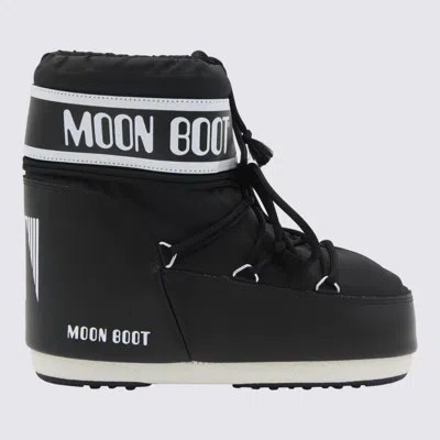 Moon Boot Black Icon Short Snow Boots In Black