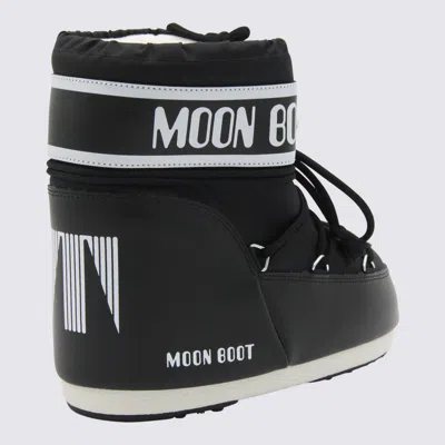Moon Boot Black Icon Short Snow Boots In Black