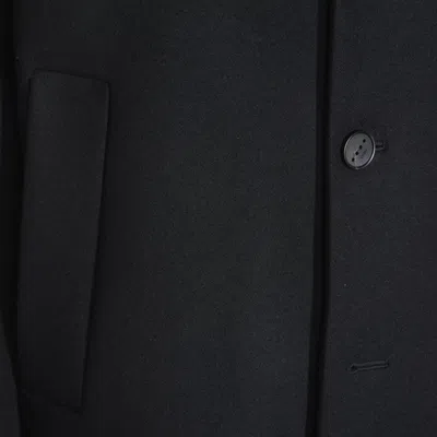 Hevo Single-breasted Coat In Black