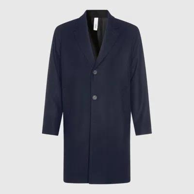 Hevo Button-fastening Coat In Blue