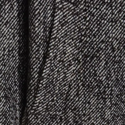 Nn07 Herringbone Pattern Mid-length Coat With Long Sleeves In Gray