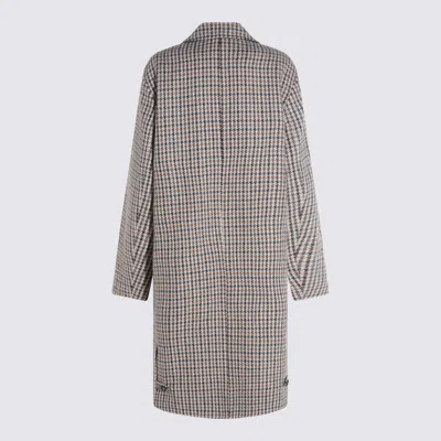 Mackage Houndstooth-pattern Coat In Pink
