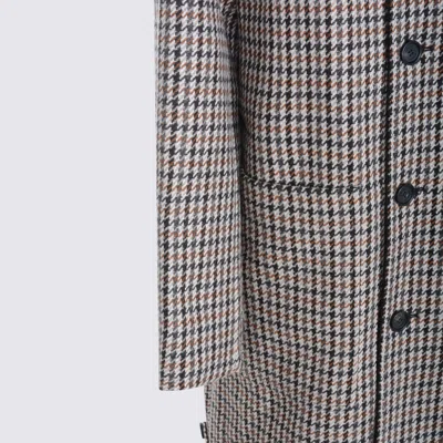 Mackage Houndstooth-pattern Coat In Pink