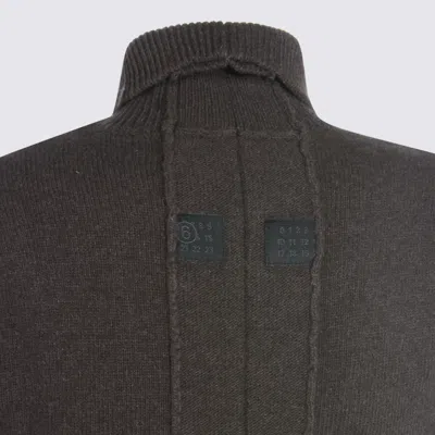 Mm6 Maison Margiela Brown Midi Dress In Brown