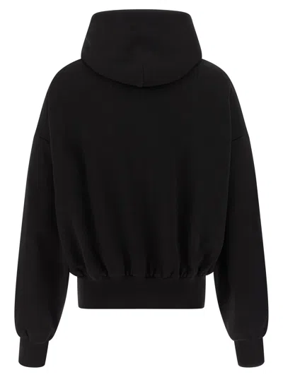 Dolce & Gabbana Hooded Sweatshirt In Jersey With Print In Black