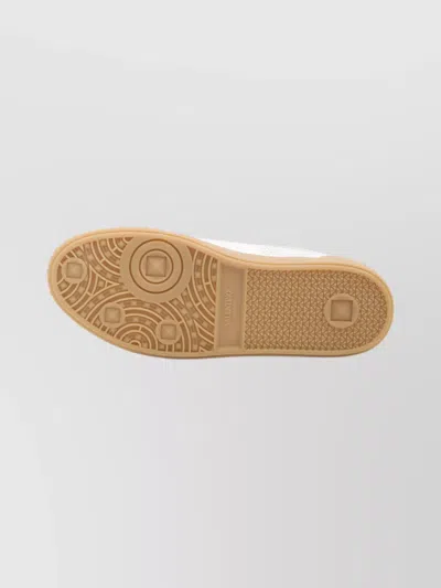 Valentino Garavani Nappa Leather Upvillage Round Toe Sneakers In White