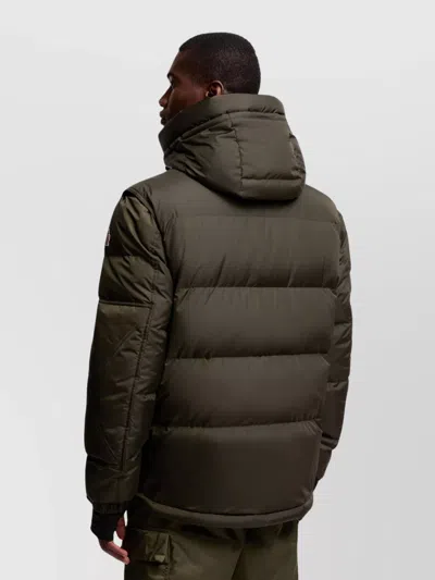 Moncler Grenoble Short Down Jacket With Hood In Black