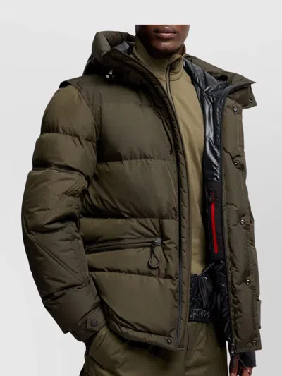 Moncler Grenoble Short Down Jacket With Hood In Black