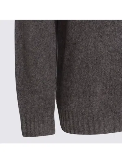 Nn07 Soft Textured Crewneck Sweater With Ribbed Cuffs In Brown