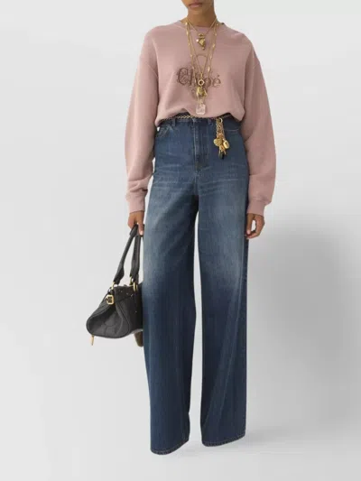 Chloé Oversized Relaxed Sweatshirt In Orange