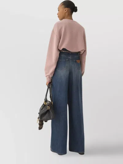 Chloé Oversized Relaxed Sweatshirt In Orange