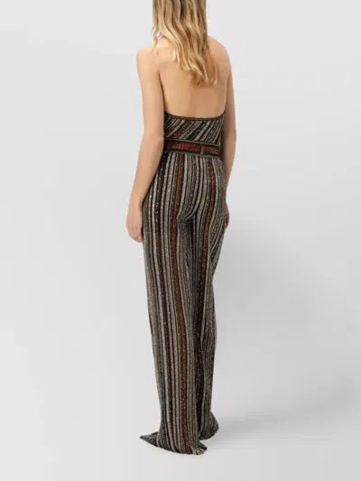 Missoni Lange Hose Aus Fischgrätenstrick In Brown