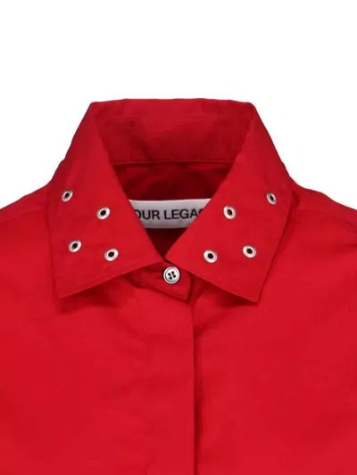 Our Legacy Sleeveless Top With Waist Tie Detail In Red