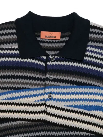 Missoni Striped Polo In Multi