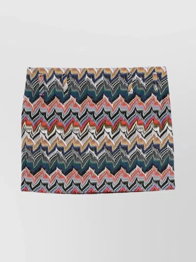 Missoni Minirock Aus Strukturierter Spitze In Animal Print