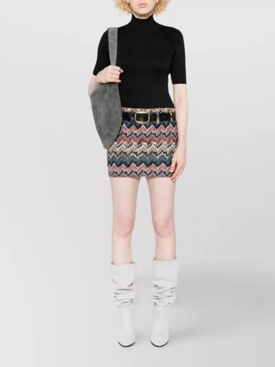 Missoni Minirock Aus Strukturierter Spitze In Animal Print