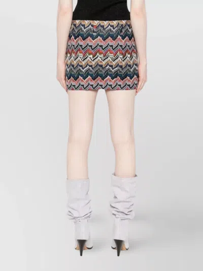 Missoni Minirock Aus Strukturierter Spitze In Animal Print