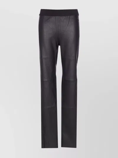 Uma Wang Stretch Leather Trousers Seam Detailing In Animal Print