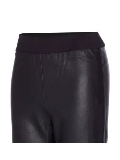 Uma Wang Stretch Leather Trousers Seam Detailing In Animal Print