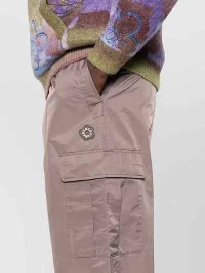Kenzo Comfortable Trousers Featuring Multiple Pockets In Brown
