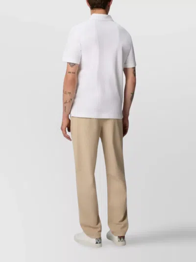 Missoni Polo Shirt With Embroidered Logo In White
