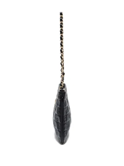 Pre-owned Chanel 2003-2004 Precious Symbols Shoulder Bag In Black