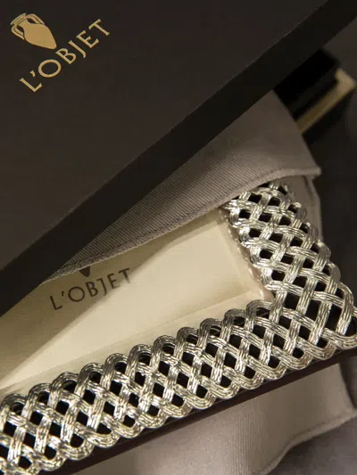 L'objet Braid Frame (10cm X 15cm) In Silver