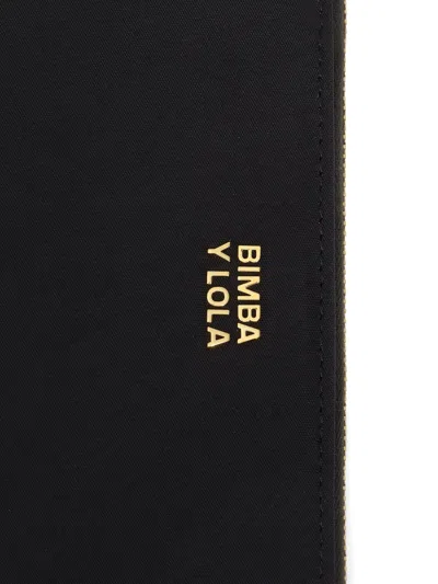 Bimba Y Lola Zip-around Wrist-strap Wallet In Black