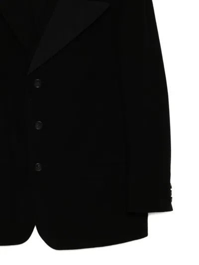Y's Wool Blazer In Black