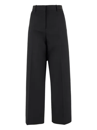 Jil Sander Wool Trousers In Black