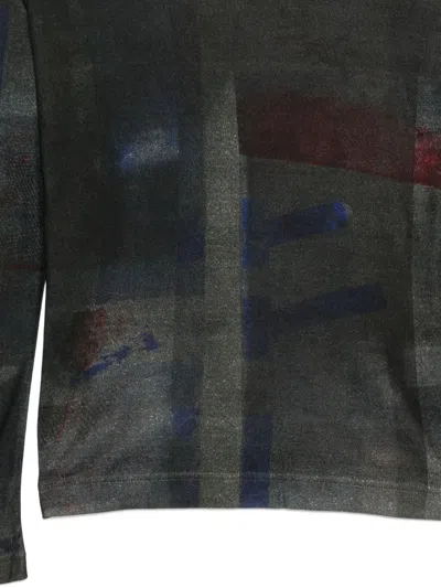 Y's Printed T-shirt In Black