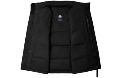 Canada Goose Charcoal Polyester Blend Freestyle Sleeveless Down Jacket In Black