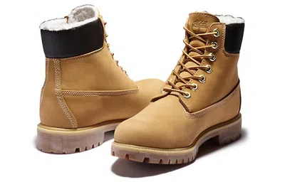 Timberland Premium Waterproof Leather Work Boots In Wheat Nubuck