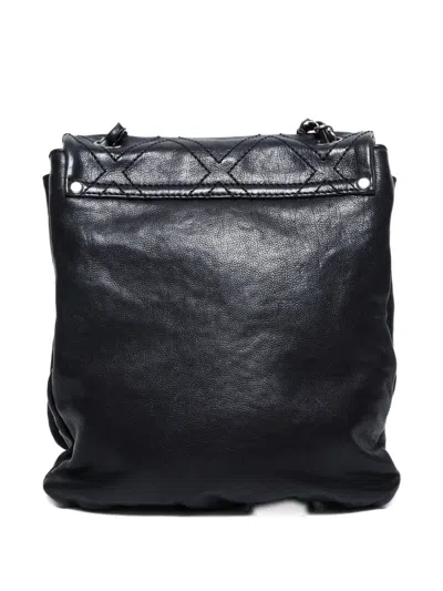 Pre-owned Chanel 2000-2006 Cc Diamond-quilted Shoulder Bag In Black