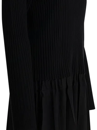 REVE 罗纹拼接超长连衣裙