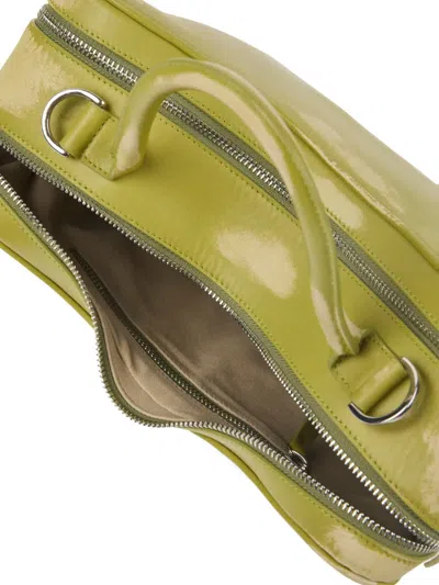 Camperlab Curved Top-handle Shoulder Bag In Green