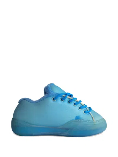 Erl Vamp Padded Terry-lined Sneakers In Blue