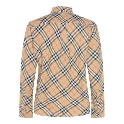 Burberry Button-down Collar Checked Pattern Shirt In Multi