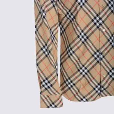 Burberry Button-down Collar Checked Pattern Shirt In Multi