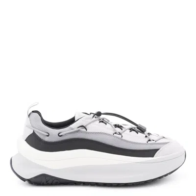 Moon Boot Chunky Sole Sneakers Featuring Mesh Panels In White