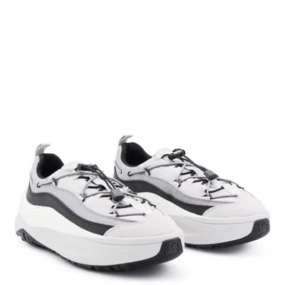 Moon Boot Chunky Sole Sneakers Featuring Mesh Panels In White