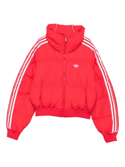 Adidas Originals Adicolor Puffer Jacket In Red